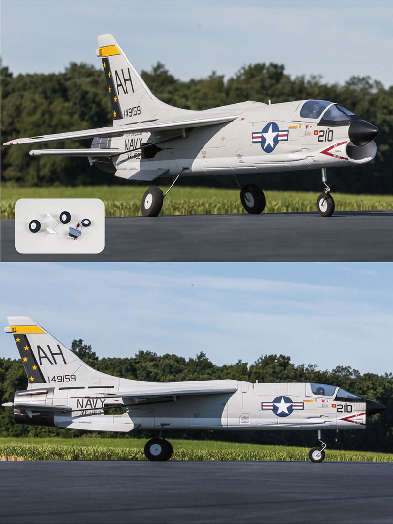 Freewing F-8 Crusader 64mm Jet KIT 3S RC Airplane