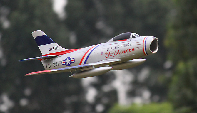 64mm Freewing F-86 Sabre Jolley Roger PNP  RC Airplane