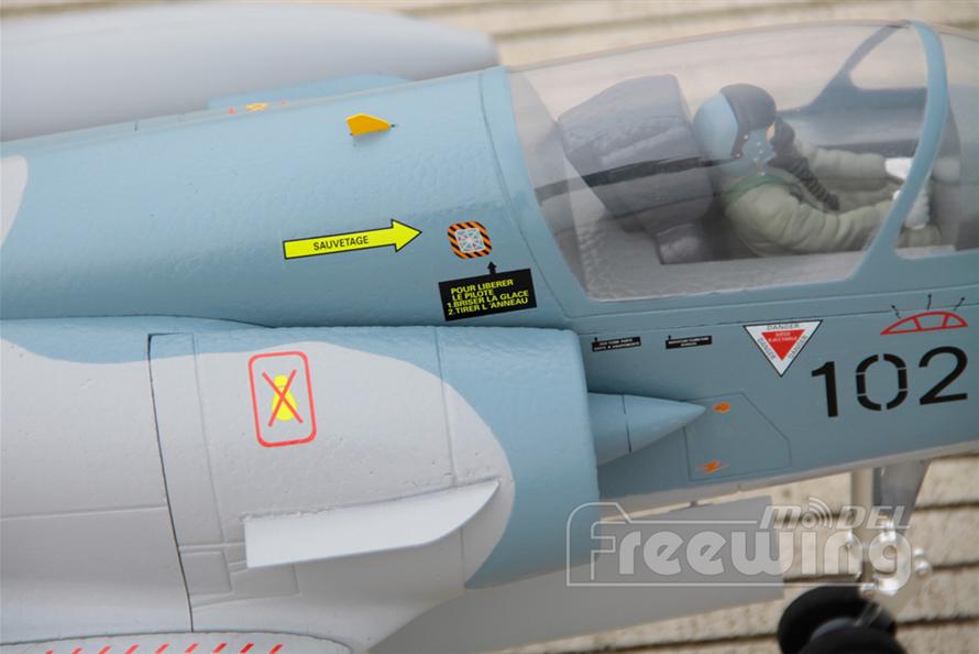 Freewing 80mm  Mirage 2000C-5 PNP Rc airplane