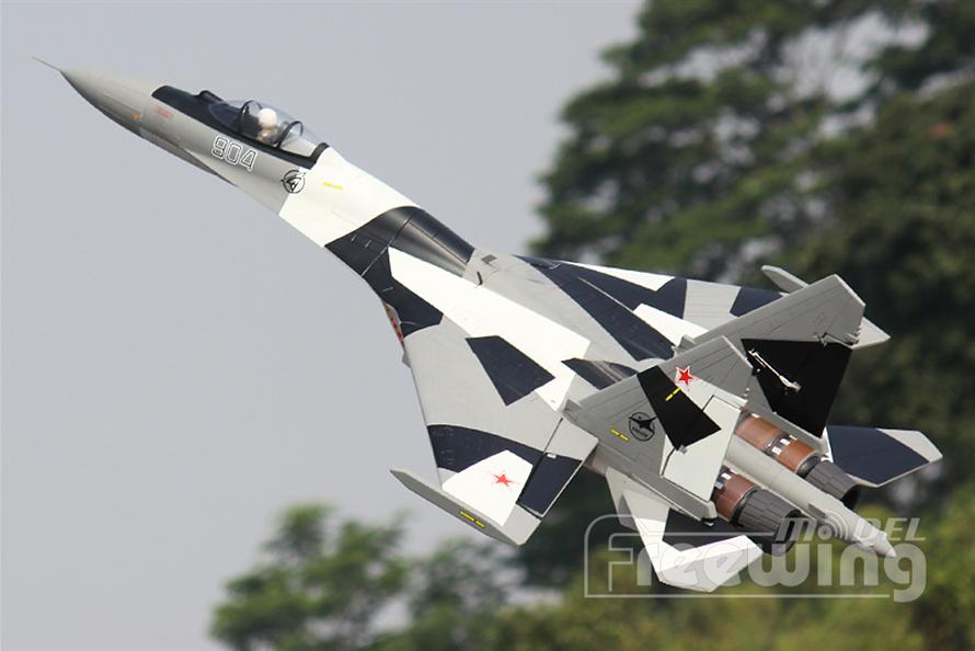 freewing su 35 Grey Camo rc airplane