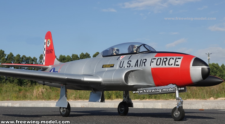 Freewing T-33 Shooting Star USAF 80mm EDF Jet PNP RC Airplane