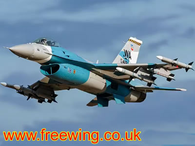 Freewing F-16 V2 90mm Fighting Falcon EDF Jet ARF Plus RC Airplane