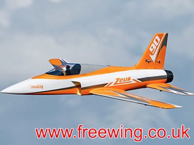 Freewing Zeus V2 90mm EDF Sport 6S Orange Jet RC Airplane