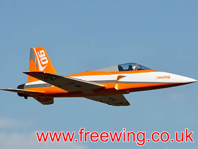 Freewing Zeus V2 90mm EDF Sport 6S Orange Jet RC Airplane