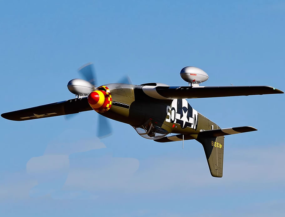 FlightLine P-51D Mustang 1600mm (63 inch) Wingspan - PNP RC Airplane