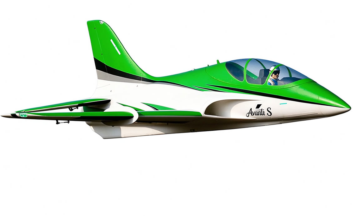Freewing Avanti S Green High Performance 90mm EDF Sport ARF PLus Jet