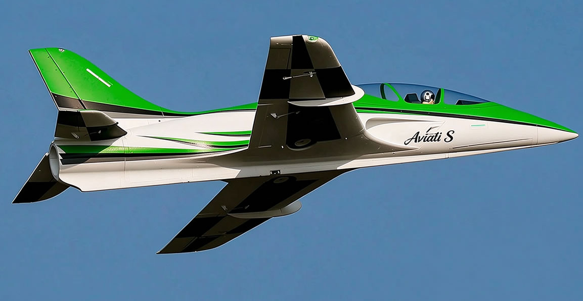 Freewing Avanti S Green High Performance 90mm EDF Sport ARF PLus Jet