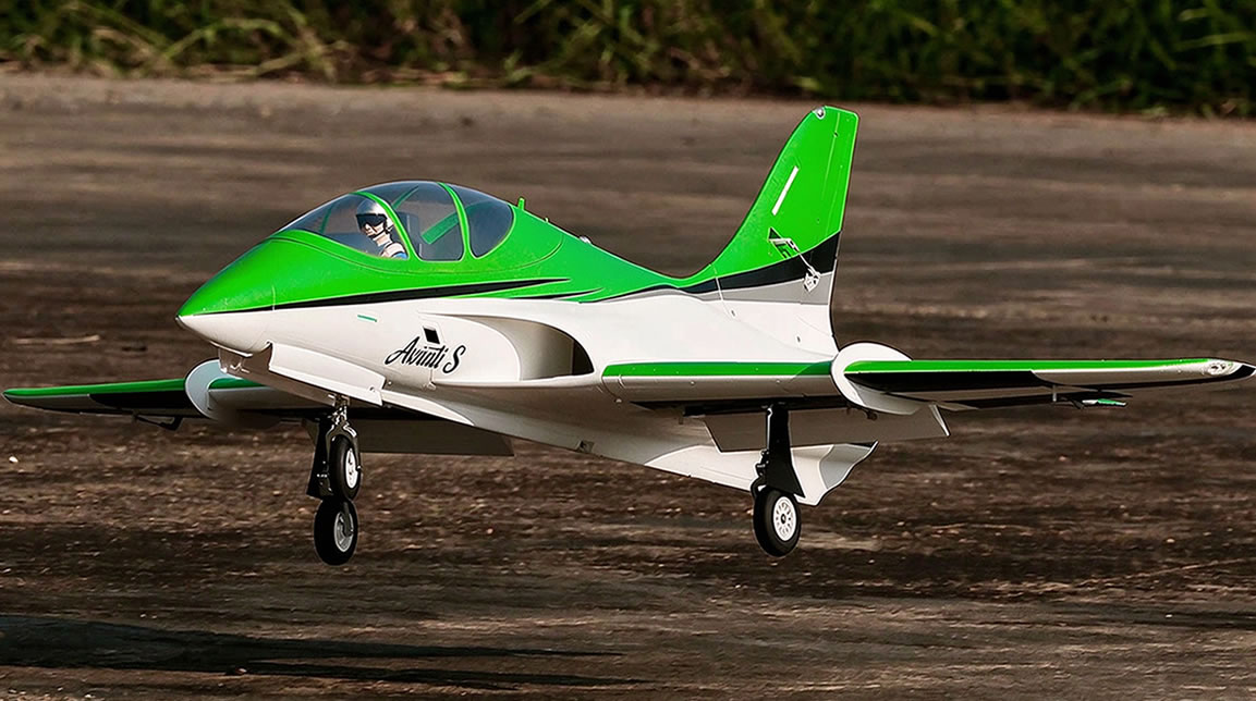 Freewing Avanti S Green High Performance 90mm EDF Sport ARF PLus Jet
