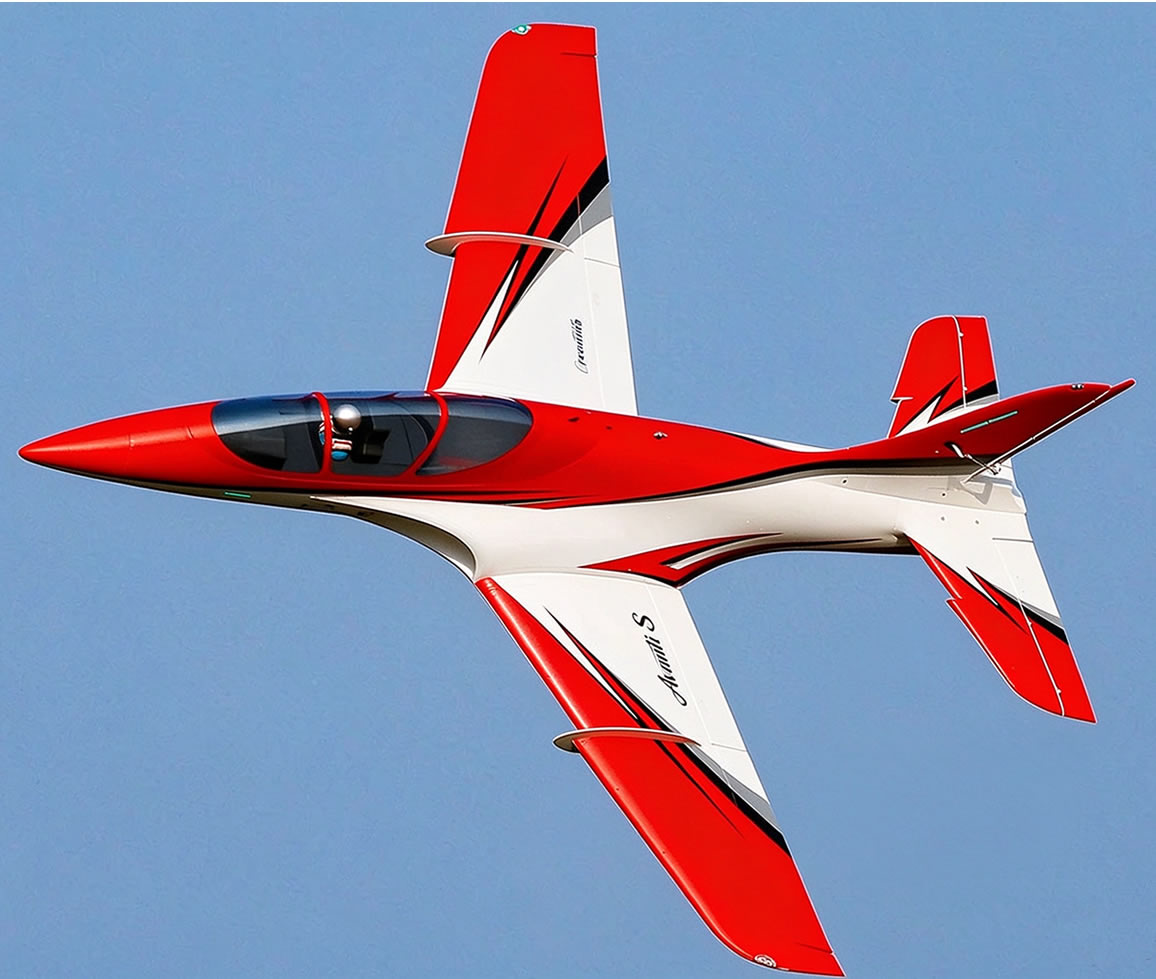 Freewing Avanti S red 90mm EDF Sport ARF Plus Jet