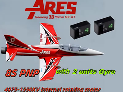 Freewing Ares 3D 90mm Red ARF Plus